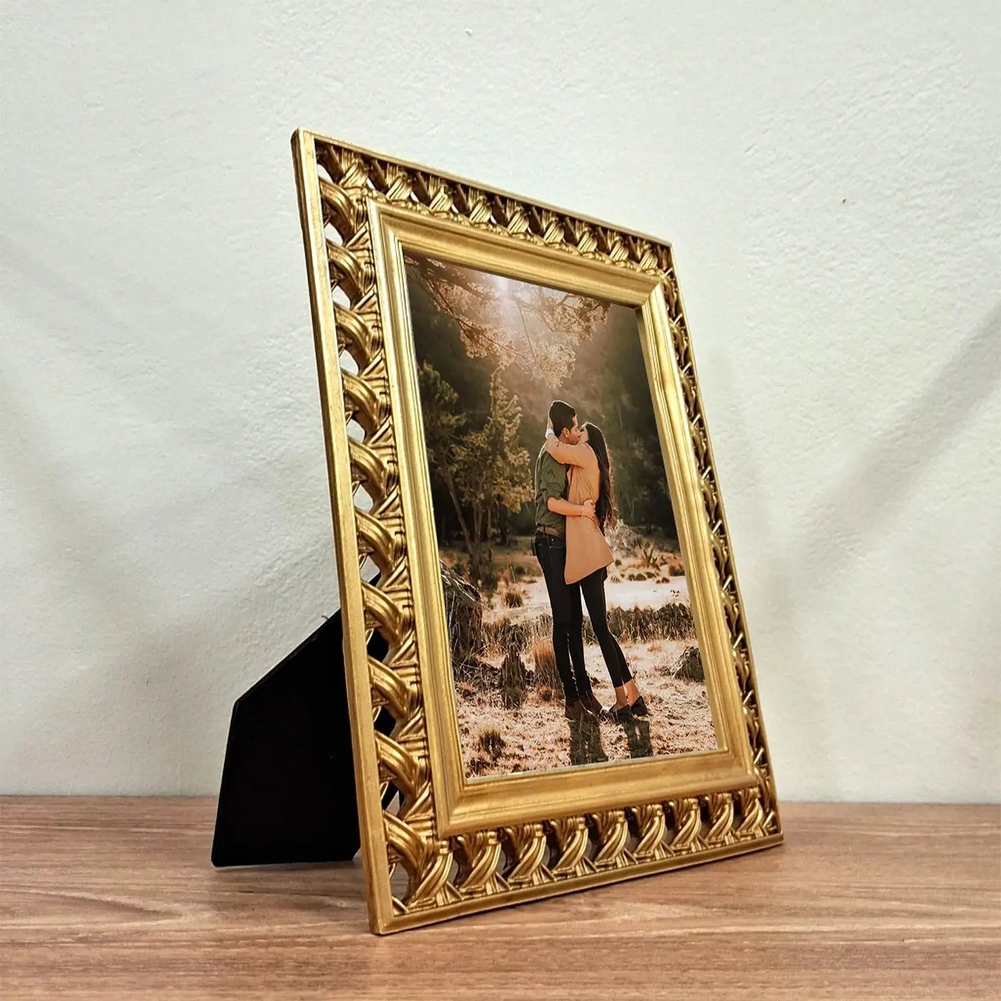 Kορνίζα Resin με ροζ χρυσό ματ φινίρισμα 1 15x20 cm