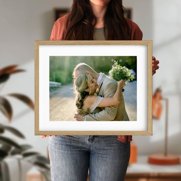 Κορνίζα με Πασπαρτού & Άθραυστο Τζάμι 40x50 cm – Σε Μαύρο, Λευκό ή Ξύλινο Χρώμα - canvasframe