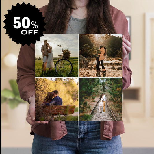 [-50%]Καμβάς Κολλάζ με 4 Φωτογραφίες