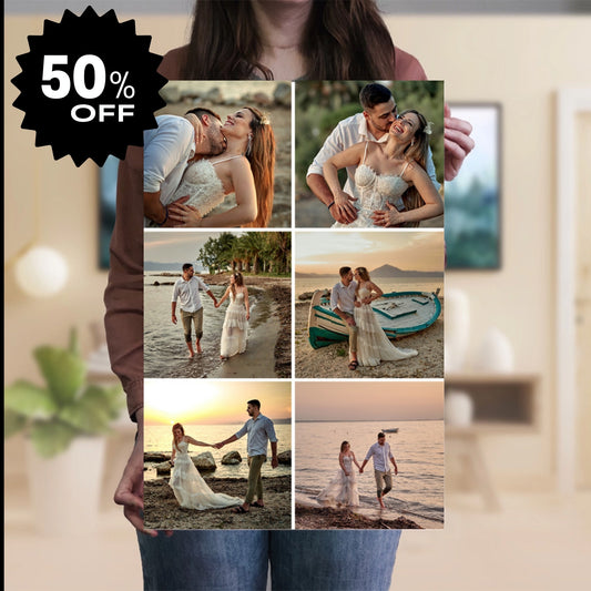 [-50%]Καμβάς Κολλάζ 6 Φωτογραφιών 40x60 cm