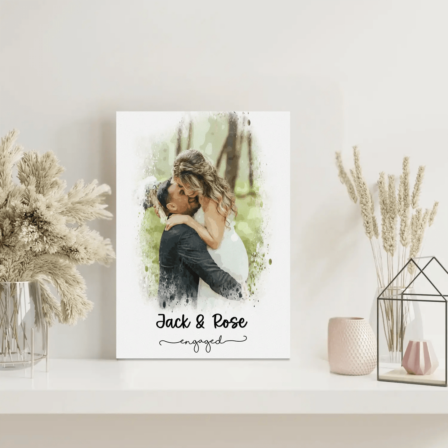 Καμβάς εφέ Νερομπογιές 35×50 cm - canvasframe