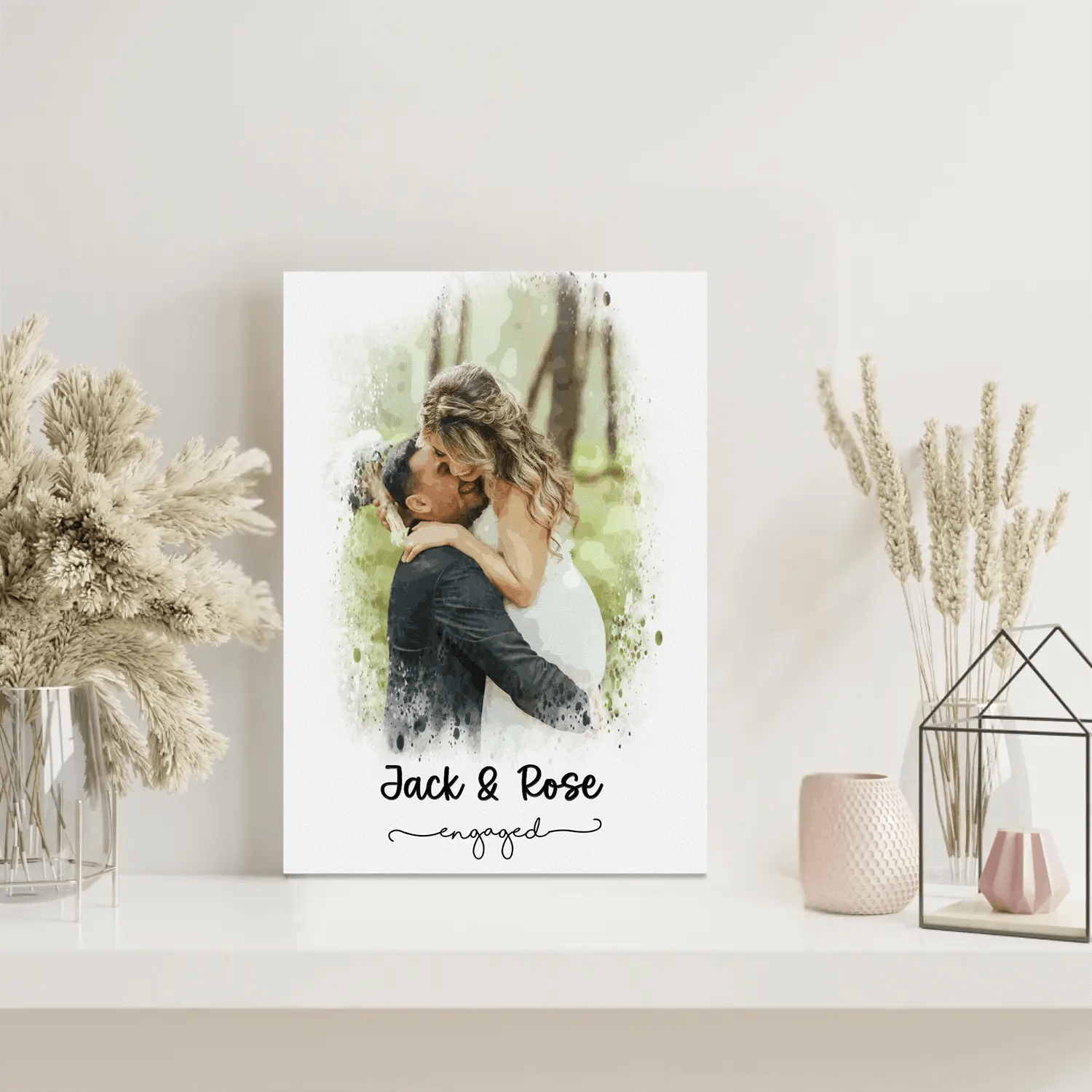 Καμβάς εφέ Νερομπογιές 35×50 cm - canvasframe