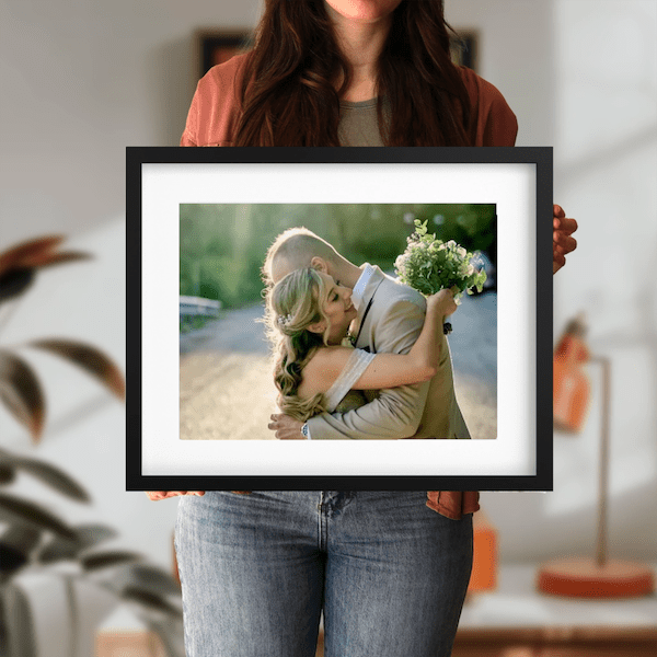 Κορνίζα με Πασπαρτού & Άθραυστο Τζάμι 40x50 cm – Σε Μαύρο, Λευκό ή Ξύλινο Χρώμα - canvasframe