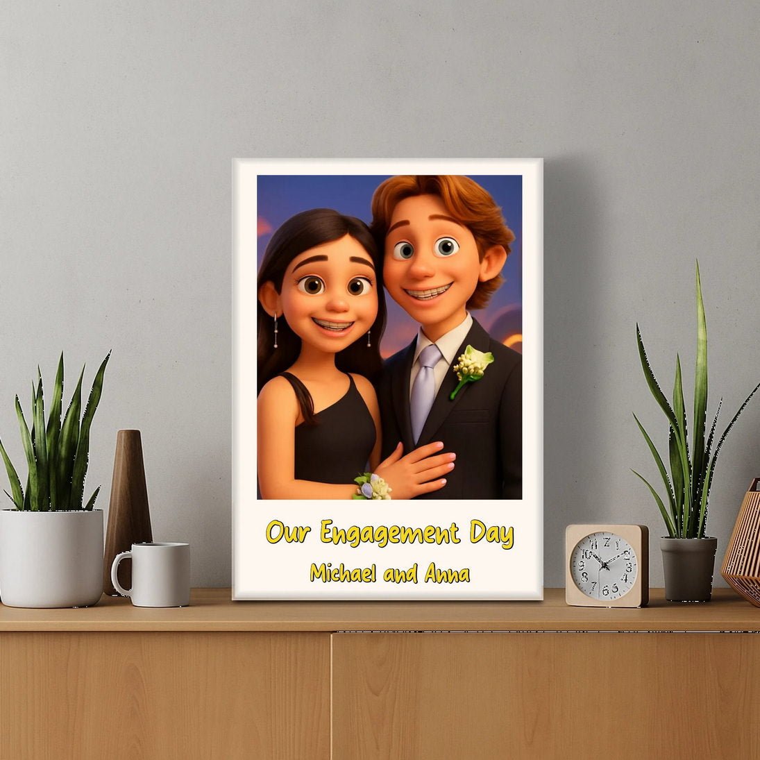 Προσωποποιημένος Καμβάς 35×50 cm – Pixar Comic Style - canvasframe