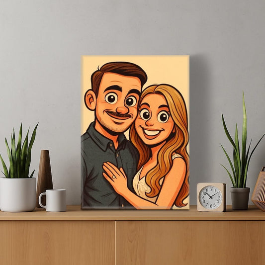 Προσωποποιημένος Καμβάς 35×50 εκ. - retro - comic style - canvasframe