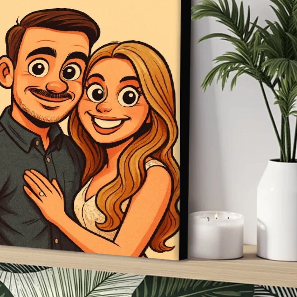 Προσωποποιημένος Καμβάς 35×50 εκ. - retro - comic style - canvasframe