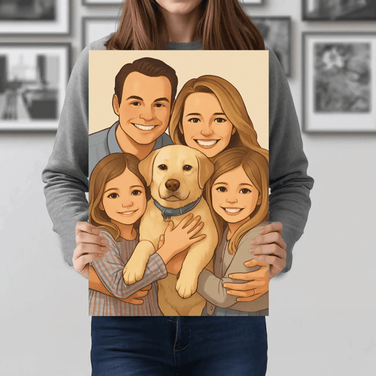 Προσωποποιημένος Καμβάς 35×50 εκ. - Ζωγραφισμένο Πορτρέτο - canvasframe