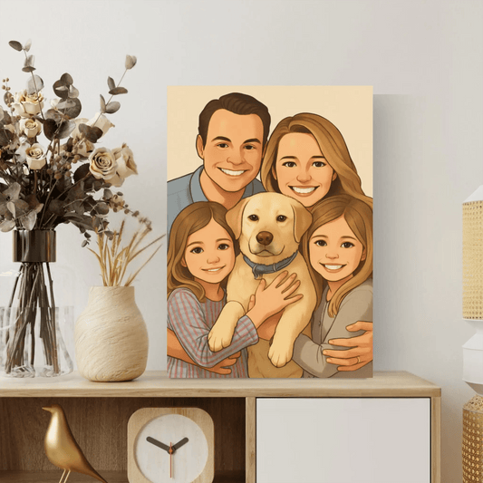 Προσωποποιημένος Καμβάς 35×50 εκ. - Ζωγραφισμένο Πορτρέτο - canvasframe