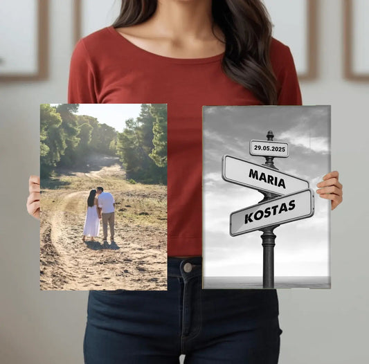 Σετ 2 Καμβάδων 24x35 cm για ζευγάρι - canvasframe